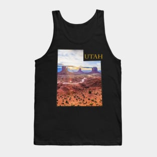 Utah State Outline - Monument Valley Tank Top